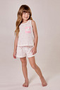 Pijama Feminino Infantil Regata Com Shorts Pijama Feminino Infantil Regata Com Shorts