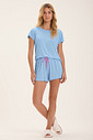 Pijama Feminino Manga Curta Com Shorts