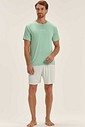 Pijama Masculino Manga Curta Com Bermuda Pijama Masculino Manga Curta Com Bermuda