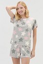 Pijama Feminino Manga Curta com Shorts