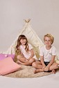 Pijama Masculino Infantil Manga Curta Com Bermuda