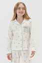 Pijama Feminino Infantil Manga Longa Americano Com Calça Pijama Feminino Infantil Manga Longa Americano Com Calça