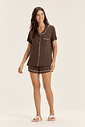 Pijama Feminino Manga Curta Americano Com shorts Pijama Feminino Manga Curta Americano Com shorts
