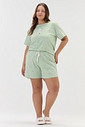 Pijama Feminino Manga Curta Com Shorts Plus Size
