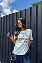 T-SHIRT ESTONADA DRINK WINE (COM GLITER) OFF WHITE