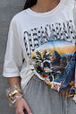T-SHIRT OVERSIZED COPACABANA OFF WHITE