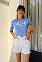 T-SHIRT ESTONADA MUSE AZUL SERENITY