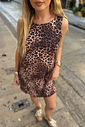 VESTIDO CURTO ANIMAL PRINT CHLOE