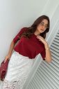 T-SHIRT ESTONADA LISA VINHO