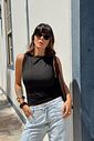 BLUSA DECOTE CANOA GIULIA PRETA BLUSA DECOTE CANOA GIULIA PRETA
