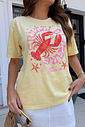 T-SHIRT ESTONADA FRUTTI DI MARE AMARELO MANTEIGA