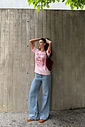 T-SHIRT ESTONADA SUNSET RANCH ROSA SWEET (COM METAIS)