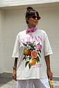 T-SHIRT OVERSIZED SICILIAN ORANGE OFF WHITE