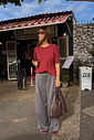 T-SHIRT ESTONADA LISA VINHO