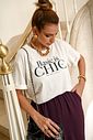 T-SHIRT ESTONADA BASIC CHIC OFF WHITE T-SHIRT ESTONADA BASIC CHIC OFF WHITE