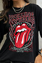 T-SHIRT ESTONADA ROLLING VIBES PRETA