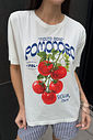 T-SHIRT ESTONADA POMODORO OFF WHITE