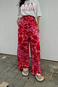 CALÇA PANTALONA LOUISE FLORAL ROSA