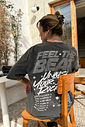 T-SHIRT OVERSIZED FEEL THE BEAT (COM GLITTER) CHUMBO