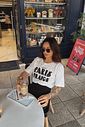 T-SHIRT ESTONADA HAPPIEST PARIS OFF WHITE