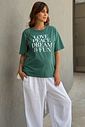 T-SHIRT ESTONADA LOVE AND FUN VERDE