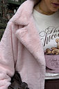 CASACO DE PELO MAKE A WISH ROSA CANDY