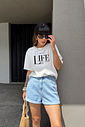 T-SHIRT ESTONADA LIFE HAS A MEMORY OFF WHITE