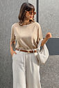 T-SHIRT ESTONADA LISA CAMEL T-SHIRT ESTONADA LISA CAMEL