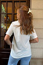 T-SHIRT ESTONADA PONTOS DE LUZ OFF WHITE