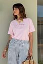 T-SHIRT ESTONADA MORE AMORE ROSA CANDY