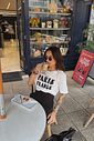 T-SHIRT ESTONADA HAPPIEST PARIS OFF WHITE