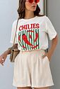 T-SHIRT ESTONADA CHILIES OFF WHITE T-SHIRT ESTONADA CHILIES OFF WHITE