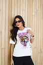 T-SHIRT ESTONADA WILDCAT HEART OFF WHITE
