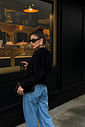 TRICOT COM PEDRARIAS KYLIE PRETO