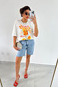 T-SHIRT OVERSIZED APEROL SPRITZ OFF WHITE T-SHIRT OVERSIZED APEROL SPRITZ OFF WHITE