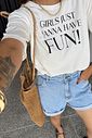 T-SHIRT ESTONADA GIRLS JUST FUN OFF WHITE