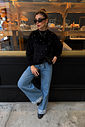 TRICOT COM PEDRARIAS KYLIE PRETO