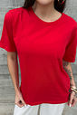 T-SHIRT ESTONADA LISA VERMELHA T-SHIRT ESTONADA LISA VERMELHA