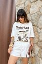 T-SHIRT OVERSIZED BONJOUR SOLEIL OFF WHITE T-SHIRT OVERSIZED BONJOUR SOLEIL OFF WHITE