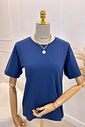 T-SHIRT ESTONADA LISA AZUL NAVY T-SHIRT ESTONADA LISA AZUL NAVY