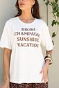 T-SHIRT ESTONADA BIKINI VACATION OFF WHITE