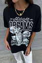 T-SHIRT ESTONADA MIDNIGHT DREAMS PRETA T-SHIRT ESTONADA MIDNIGHT DREAMS PRETA