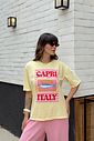 T-SHIRT ESTONADA CAPRI SARDINES AMARELO MANTEIGA