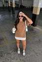 T-SHIRT ESTONADA LISA MARROM CAPPUCCINO