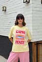 T-SHIRT ESTONADA CAPRI SARDINES AMARELO MANTEIGA