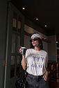 T-SHIRT ESTONADA DOLCE GELATO ESTAMPA AZUL OFF WHITE