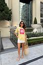 T-SHIRT ESTONADA VENICE BEACH AMARELO MANTEIGA