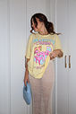 T-SHIRT OVERSIZED BRAZILIAN CULTURE AMARELO CANDY T-SHIRT OVERSIZED BRAZILIAN CULTURE AMARELO CANDY