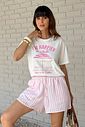 T-SHIRT ESTONADA HAPPIER IN ARUBA (COM APLIQUE) OFF WHITE T-SHIRT ESTONADA HAPPIER IN ARUBA (COM APLIQUE) OFF WHITE