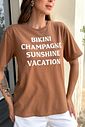 T-SHIRT ESTONADA BIKINI VACATION MARROM CLIMBER T-SHIRT ESTONADA BIKINI VACATION MARROM CLIMBER